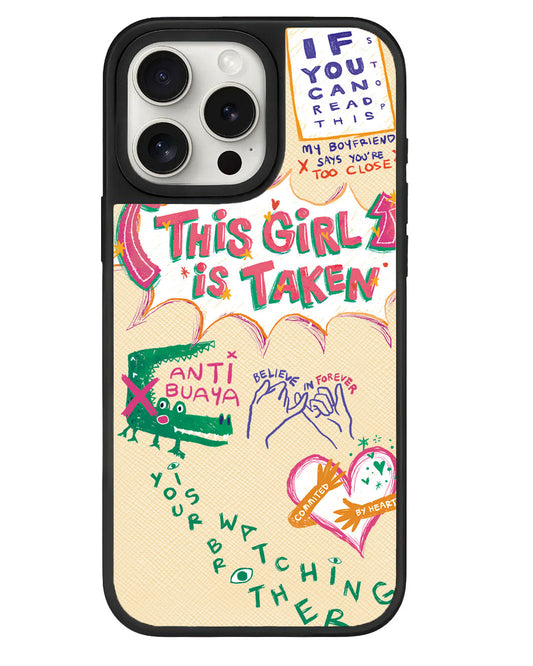 قبضة جلدية لهاتف iPhone - Pelakor Proof (لها)