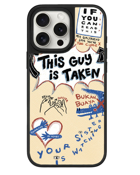 قبضة جلدية لهاتف iPhone - Pelakor Proof (للرجال)