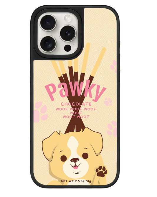 iPhone Leather Grip - Pawky Dog