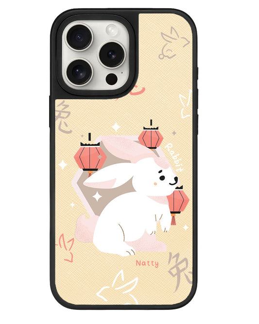iPhone Leather Grip - Rabbit (Shio / Chinese Zodiac)
