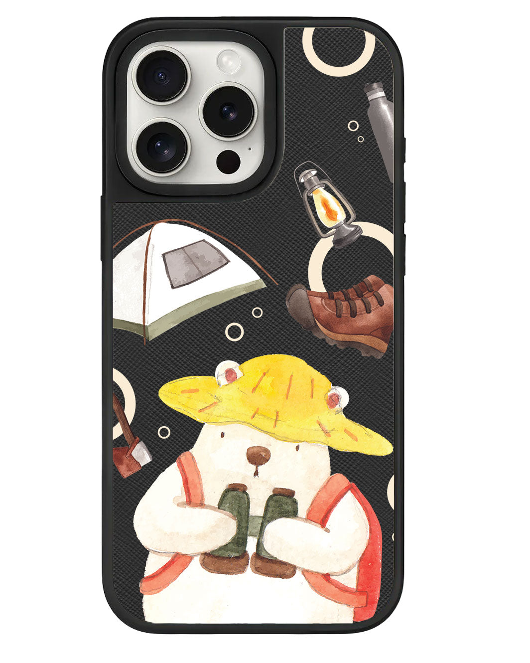 iPhone Leather Grip - การผจญภัยของหมี