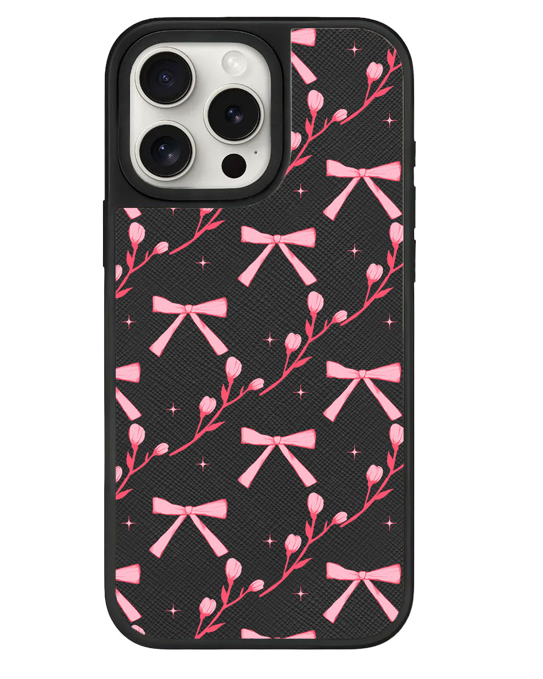 ที่จับหนังสำหรับ iPhone - ลาย Coquette Floral