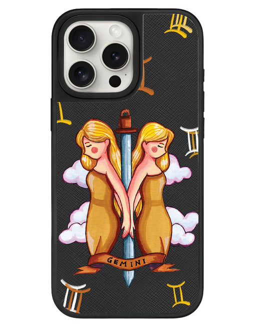 iPhone Leather Grip - Gemini