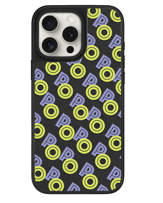 قبضة جلدية للآيفون - حرف أولي 2.0