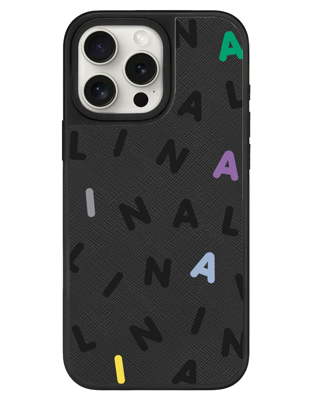 ที่จับหนังสำหรับ iPhone - CUSTOM MONOGRAM 2.0 สีดำ