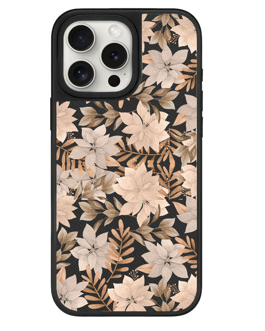 iPhone Leather Grip - Rustic Lily