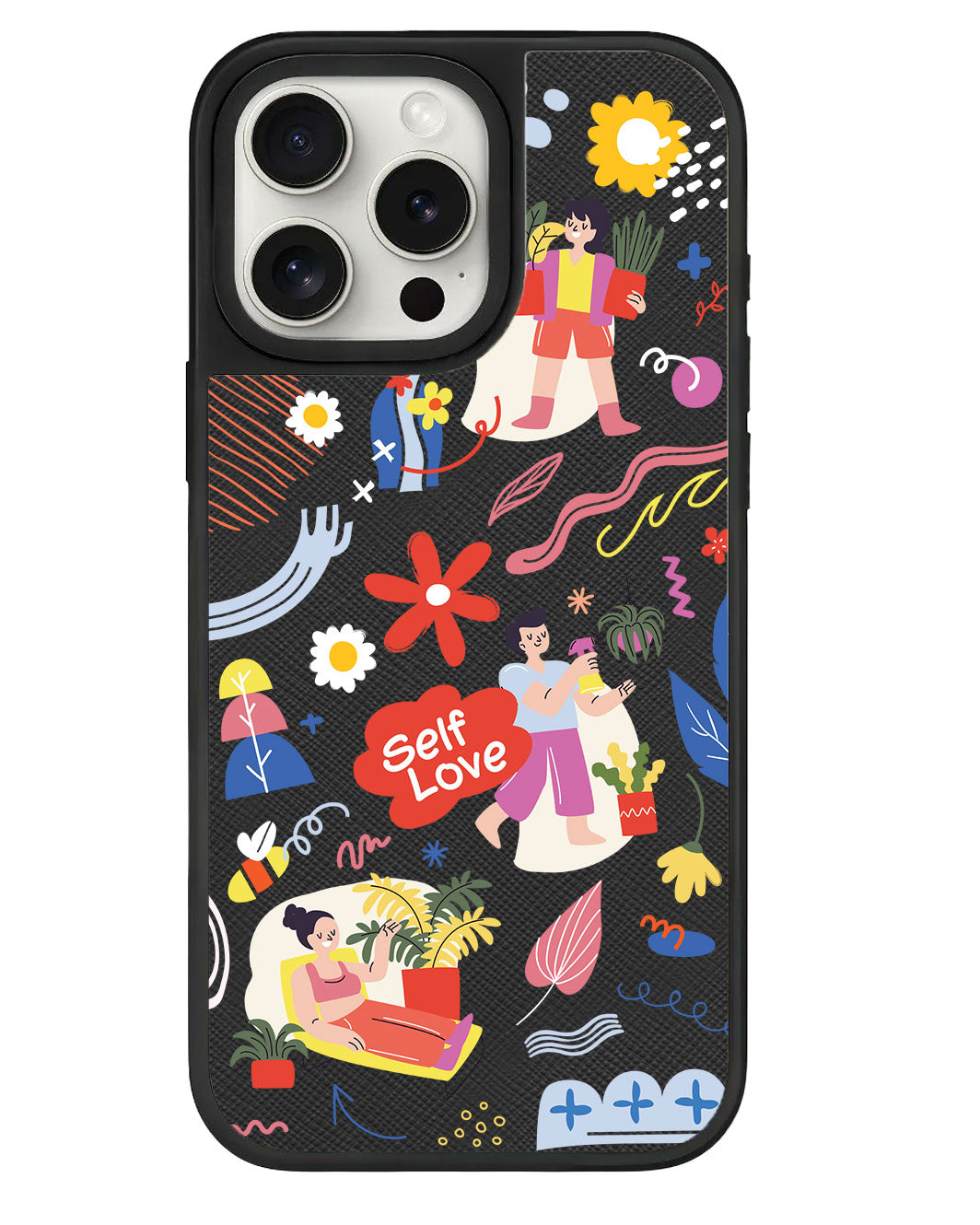 สติ๊กเกอร์ iPhone Leather Grip - Self Love Pack 1.0