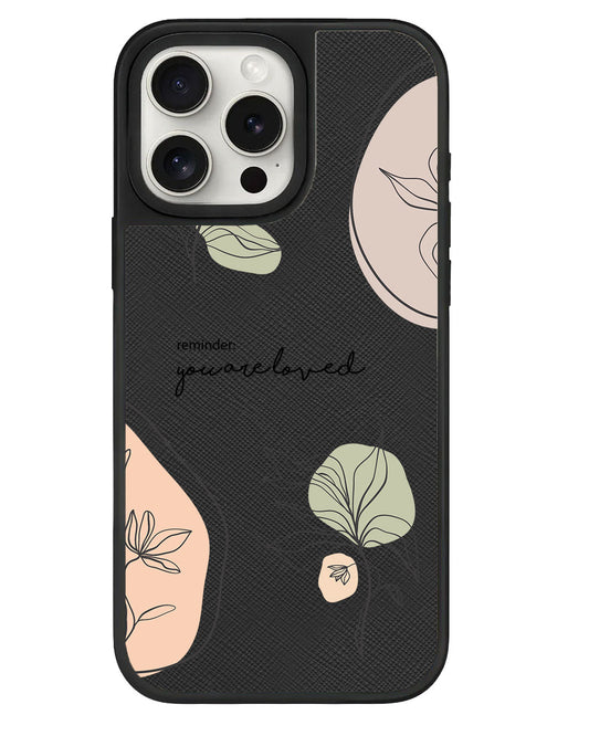 iPhone Leather Grip - Sketchy Flower