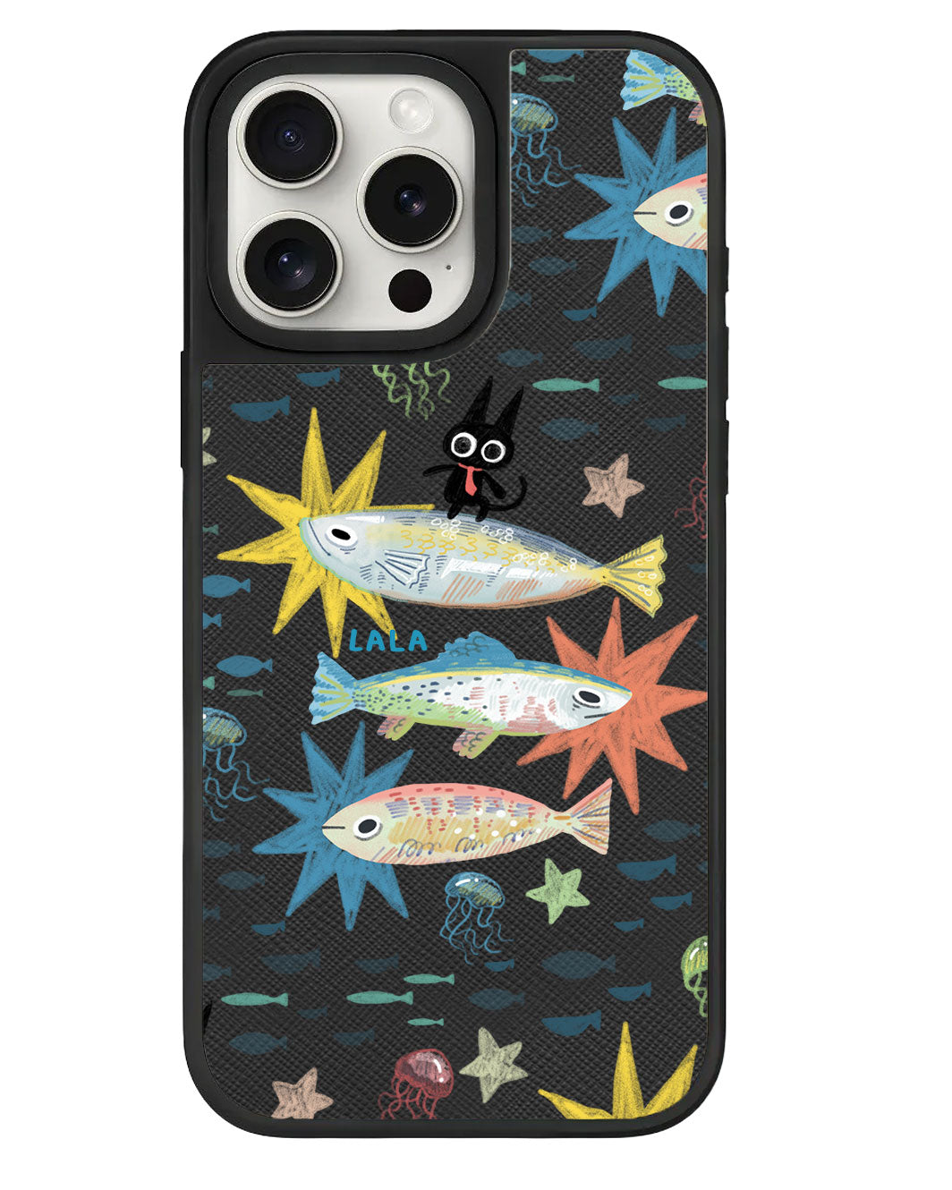 قبضة جلدية لهاتف iPhone - The Fish Surfer