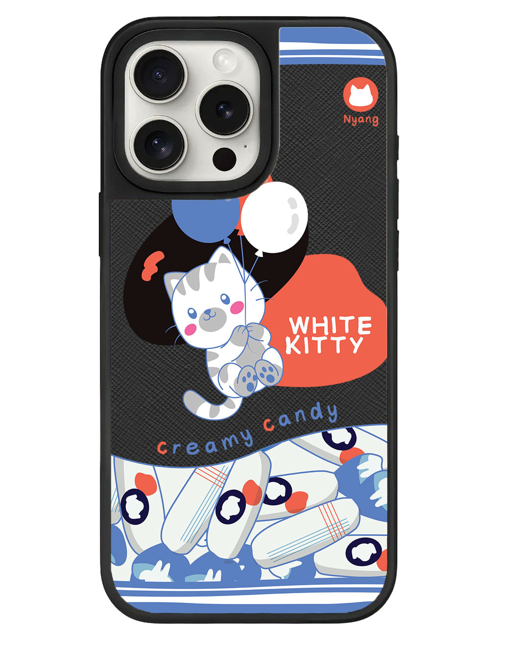 ที่จับหนังสำหรับ iPhone - คิตตี้สีขาว