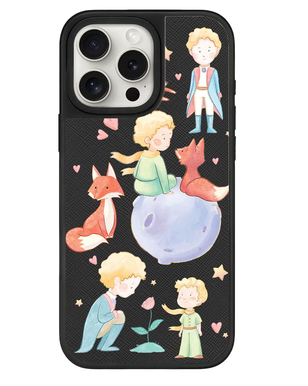 ปลอกหุ้มหนังสำหรับ iPhone - Little Prince & Fox
