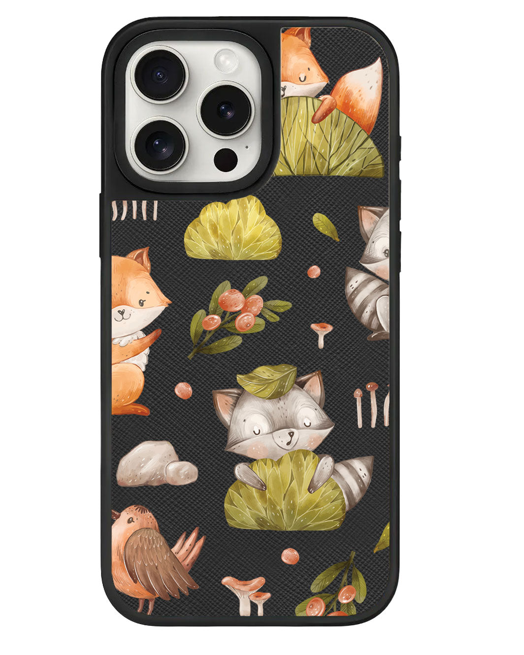 ปลอกหนังสำหรับ iPhone - แรคคูนและผองเพื่อน