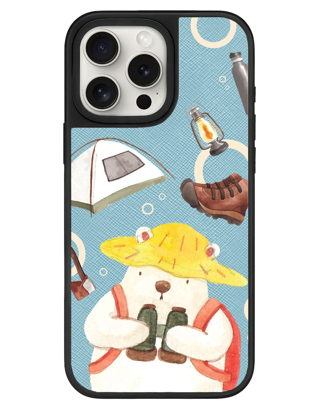 iPhone Leather Grip - การผจญภัยของหมี