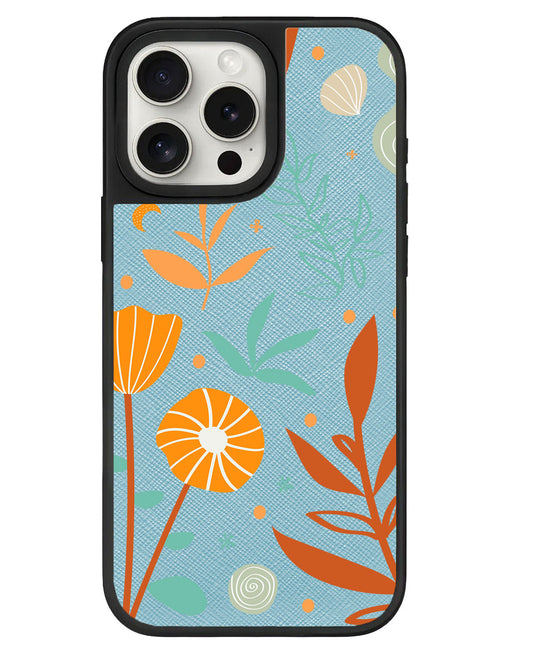 قبضة جلدية للآيفون - نباتات الخريف