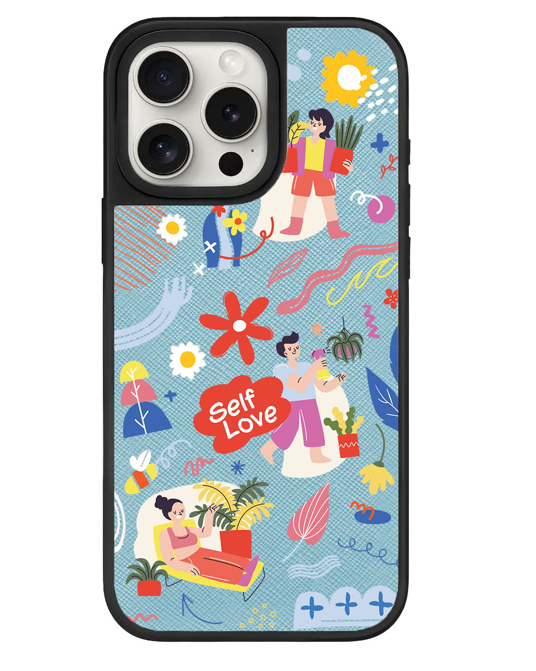 สติ๊กเกอร์ iPhone Leather Grip - Self Love Pack 1.0
