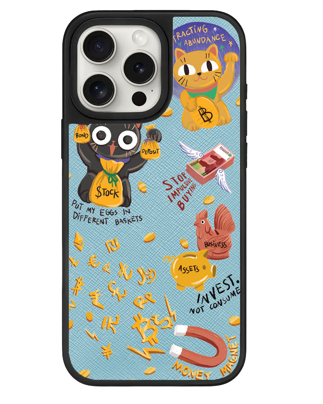 iPhone Leather Grip - ฉันคือ... แม่เหล็กดึงดูดเงิน!!!!