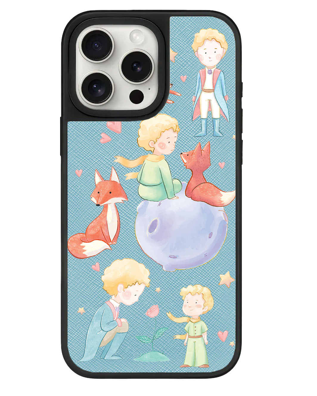 ปลอกหุ้มหนังสำหรับ iPhone - Little Prince & Fox