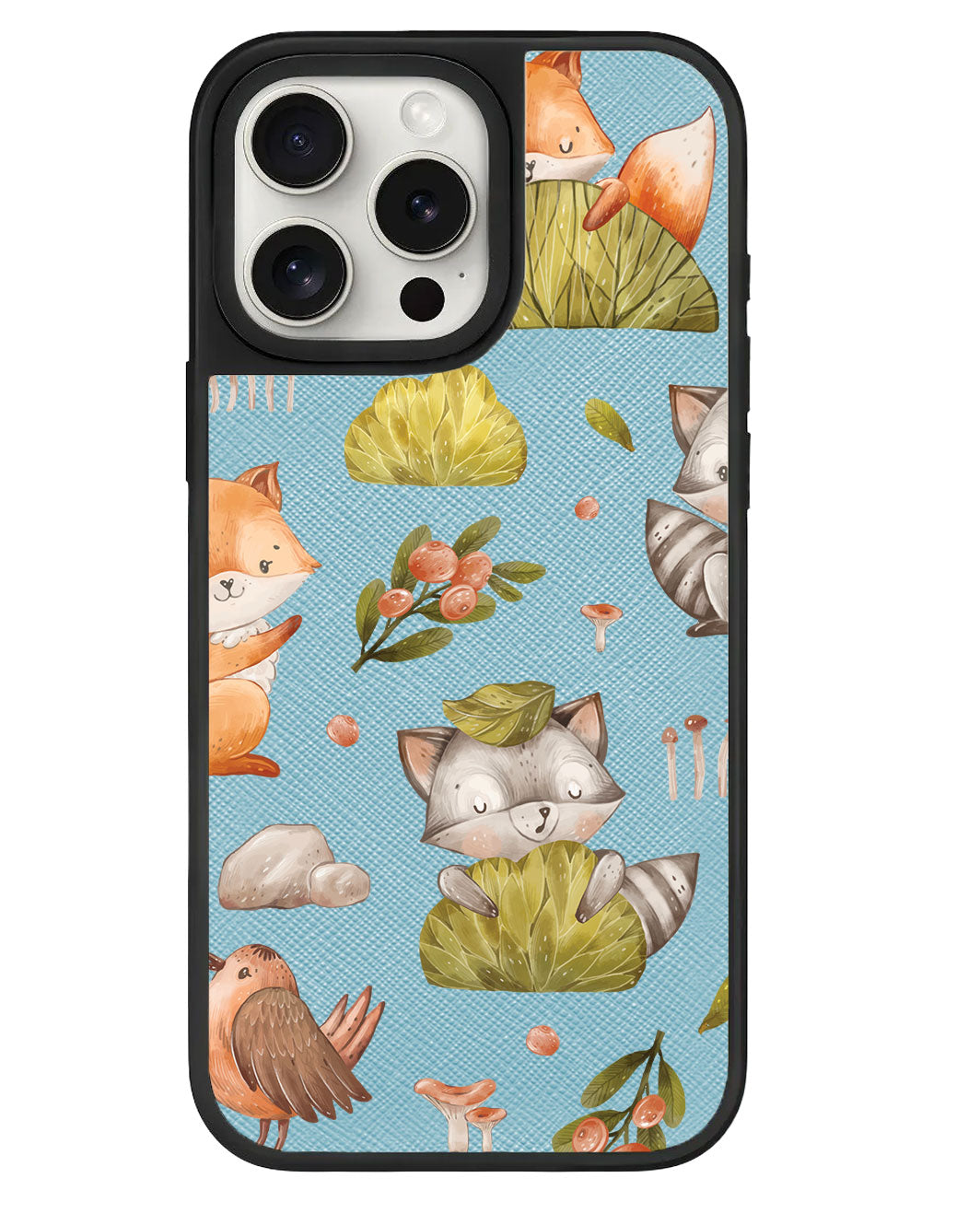 ปลอกหนังสำหรับ iPhone - แรคคูนและผองเพื่อน