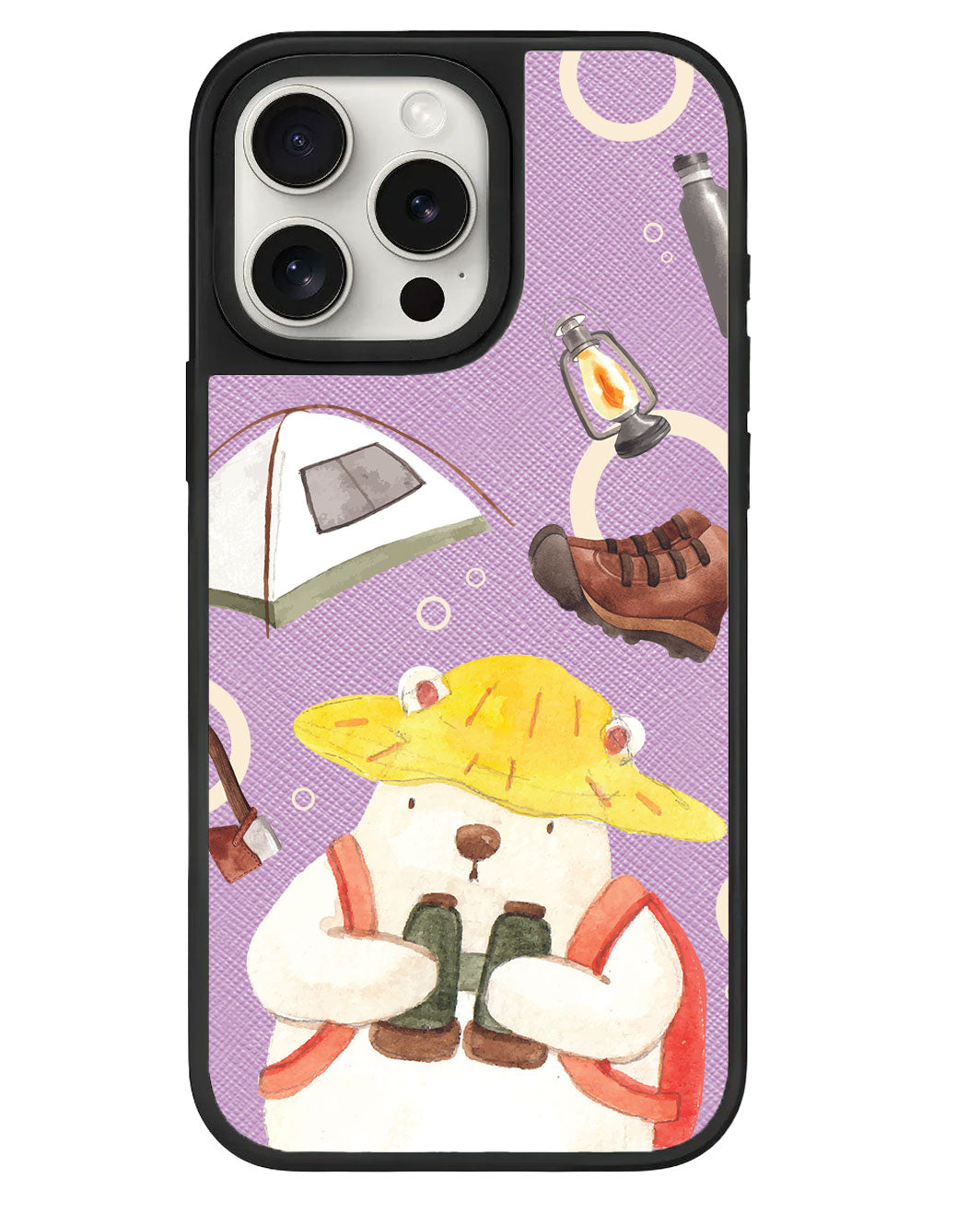 iPhone Leather Grip - การผจญภัยของหมี