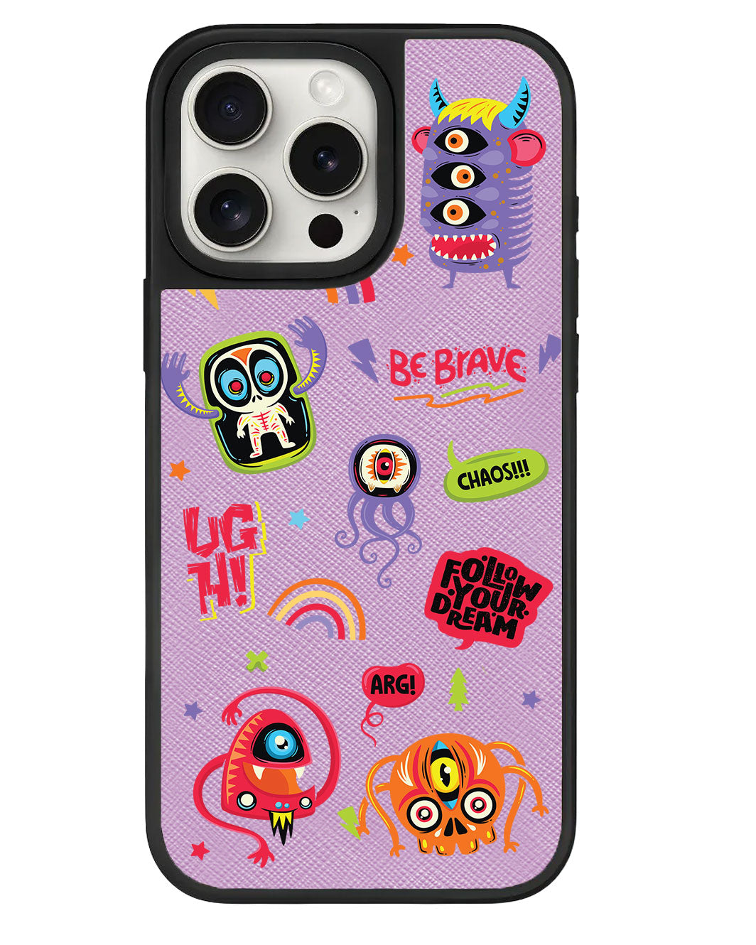 قبضة جلدية لهاتف iPhone - Baby Monster Holo