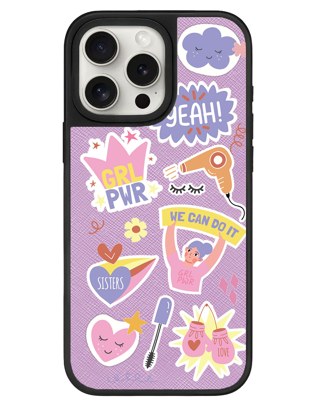 สติ๊กเกอร์แพ็ก Girl Power สำหรับ iPhone Leather Grip