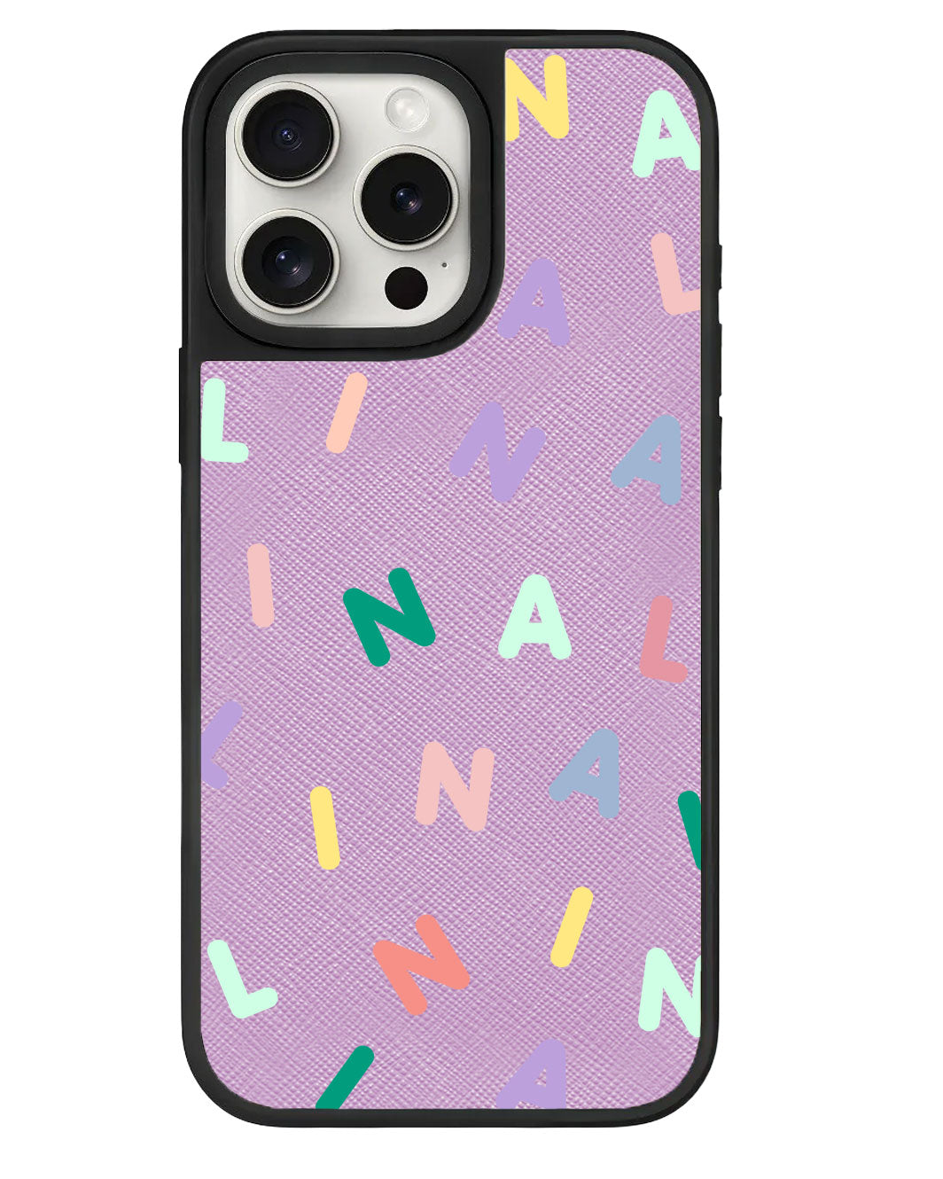 ที่จับหนังสำหรับ iPhone - CUSTOM MONOGRAM 2.0 สีรุ้ง