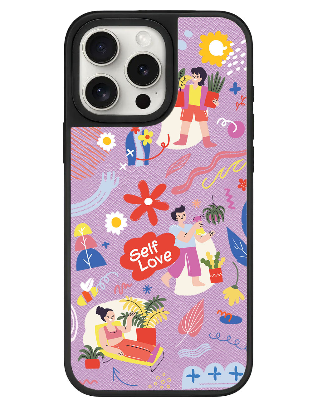 สติ๊กเกอร์ iPhone Leather Grip - Self Love Pack 1.0