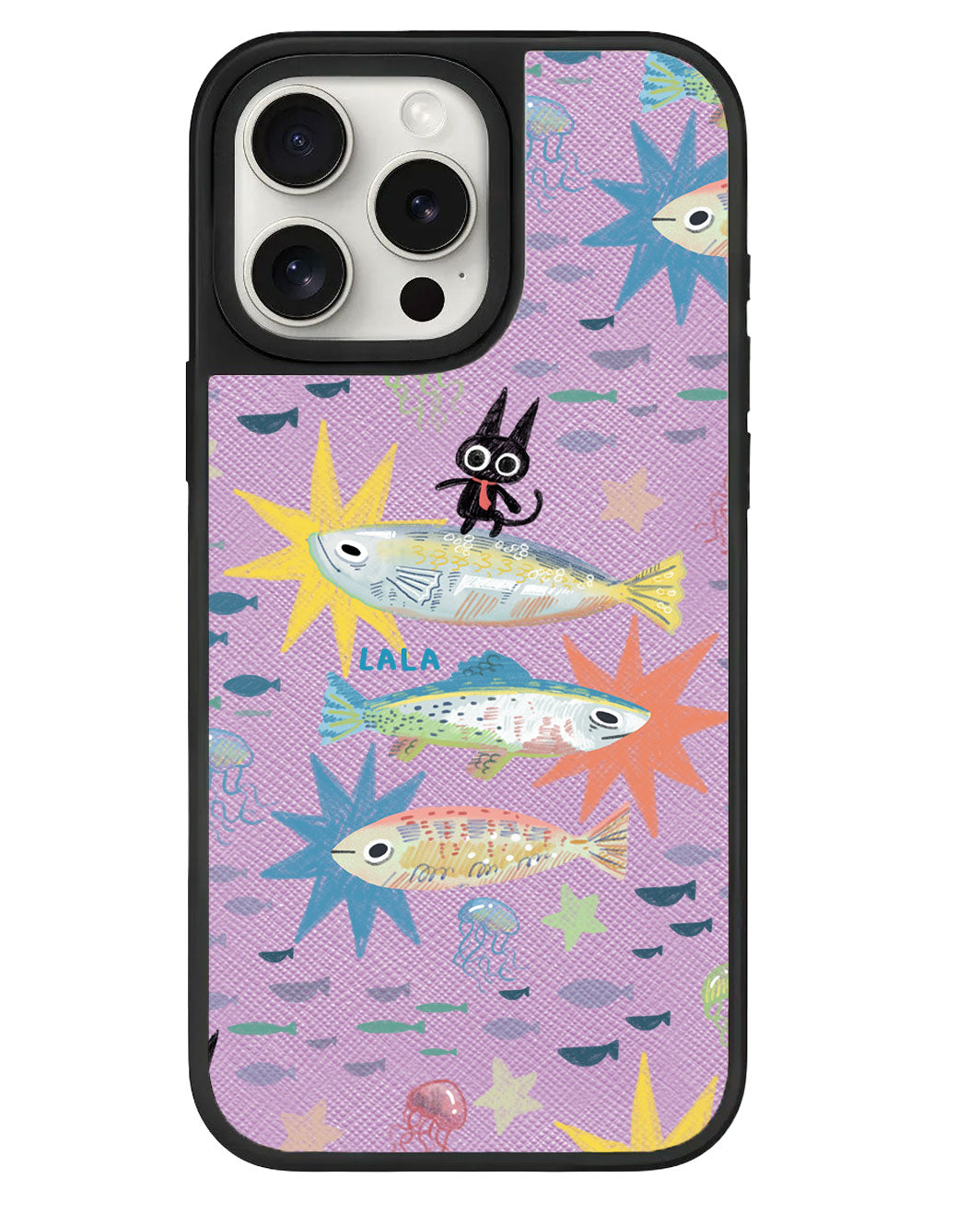 قبضة جلدية لهاتف iPhone - The Fish Surfer
