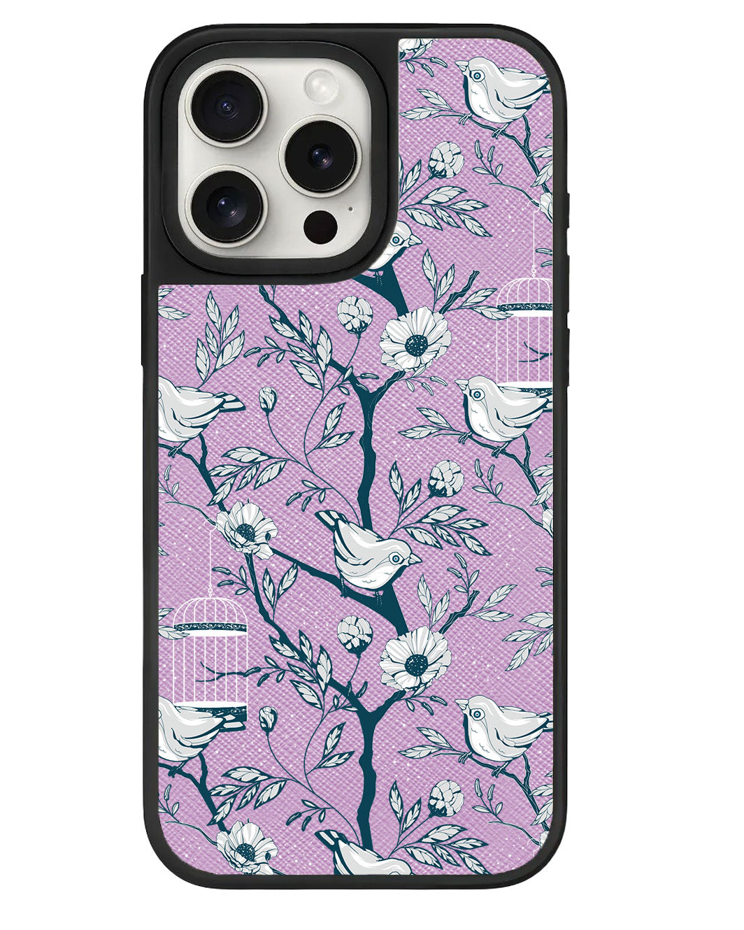 ที่จับหนังสำหรับ iPhone - Lovebird Monochrome