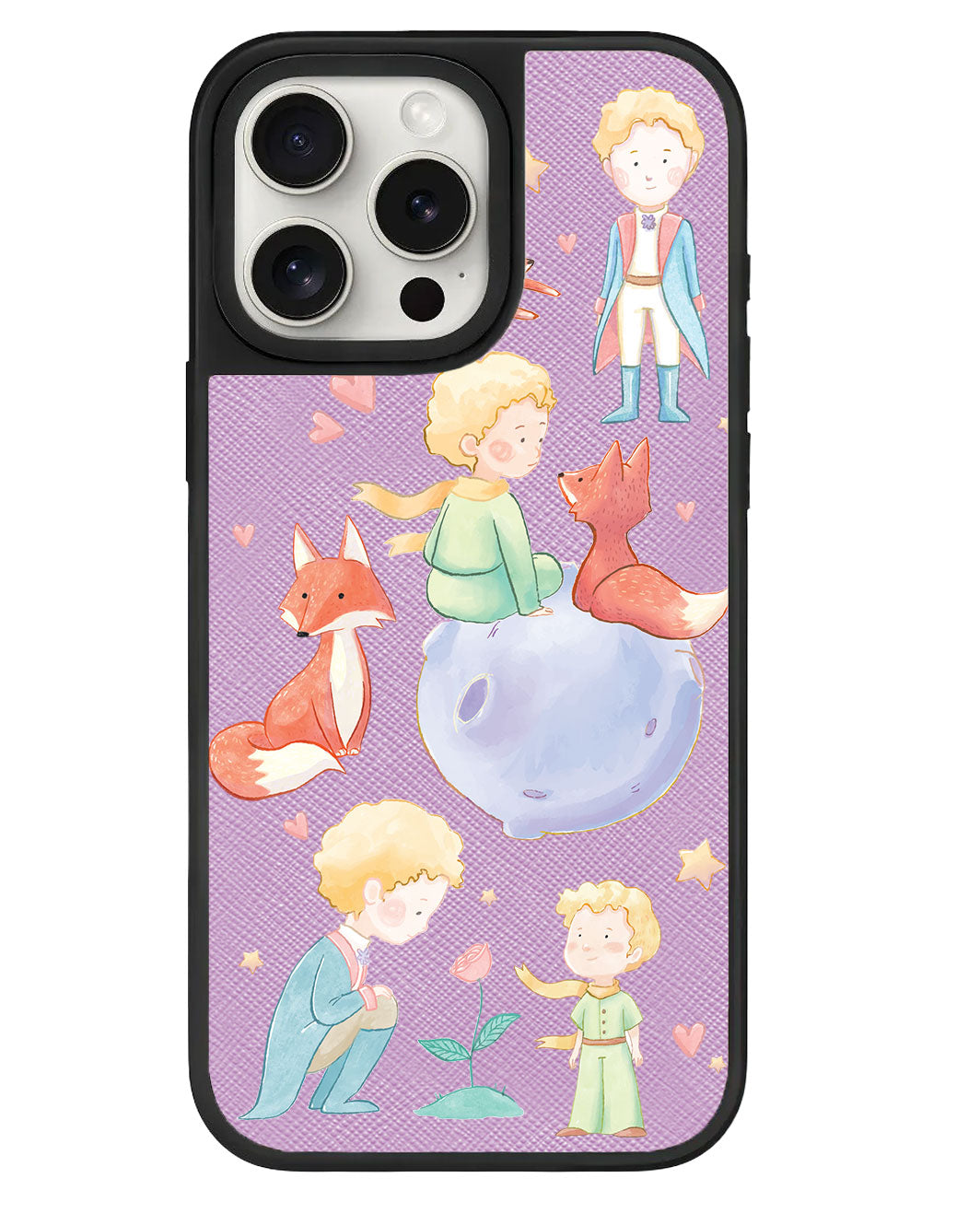 ปลอกหุ้มหนังสำหรับ iPhone - Little Prince & Fox