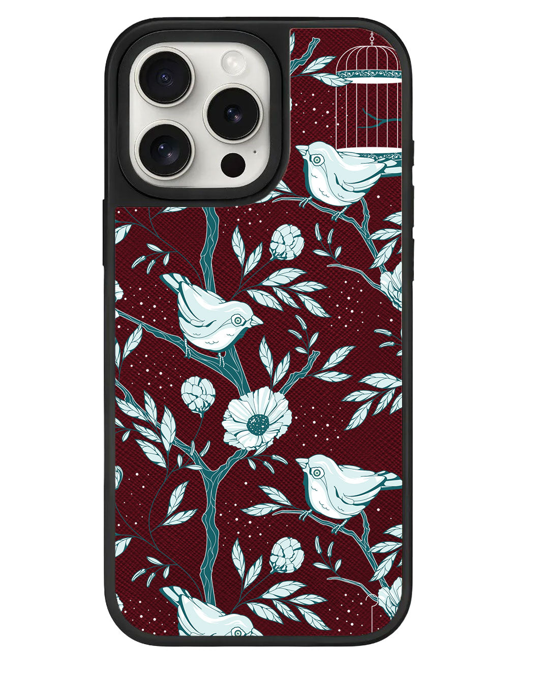 เคสหนัง iPhone - Lovebird Monochrome 6.0