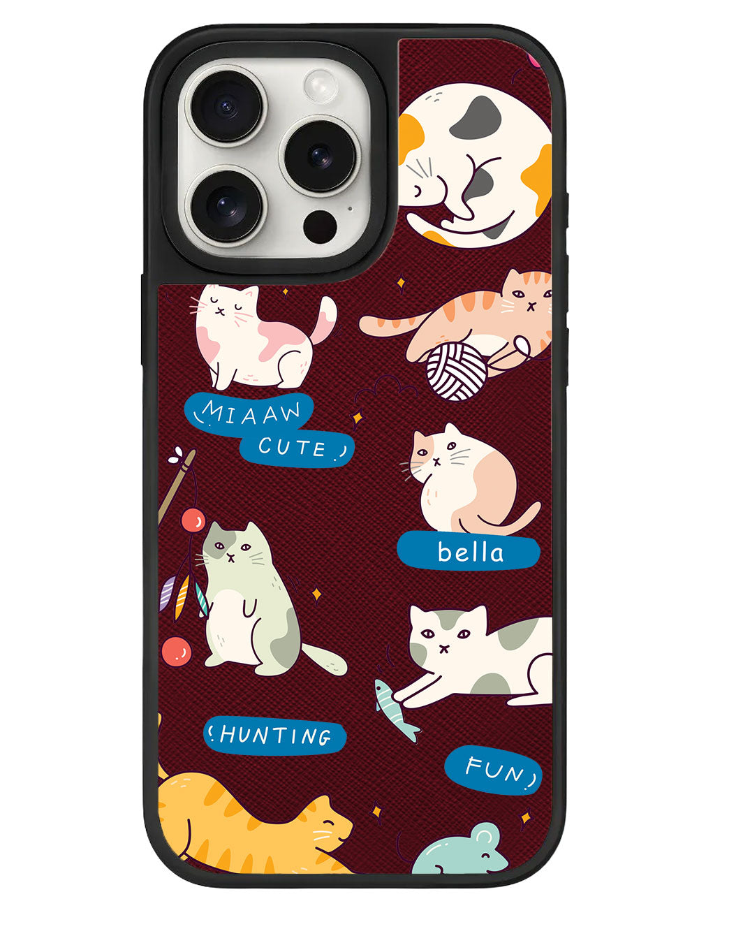 เคสหนังสำหรับ iPhone - Playful Cat 2.0