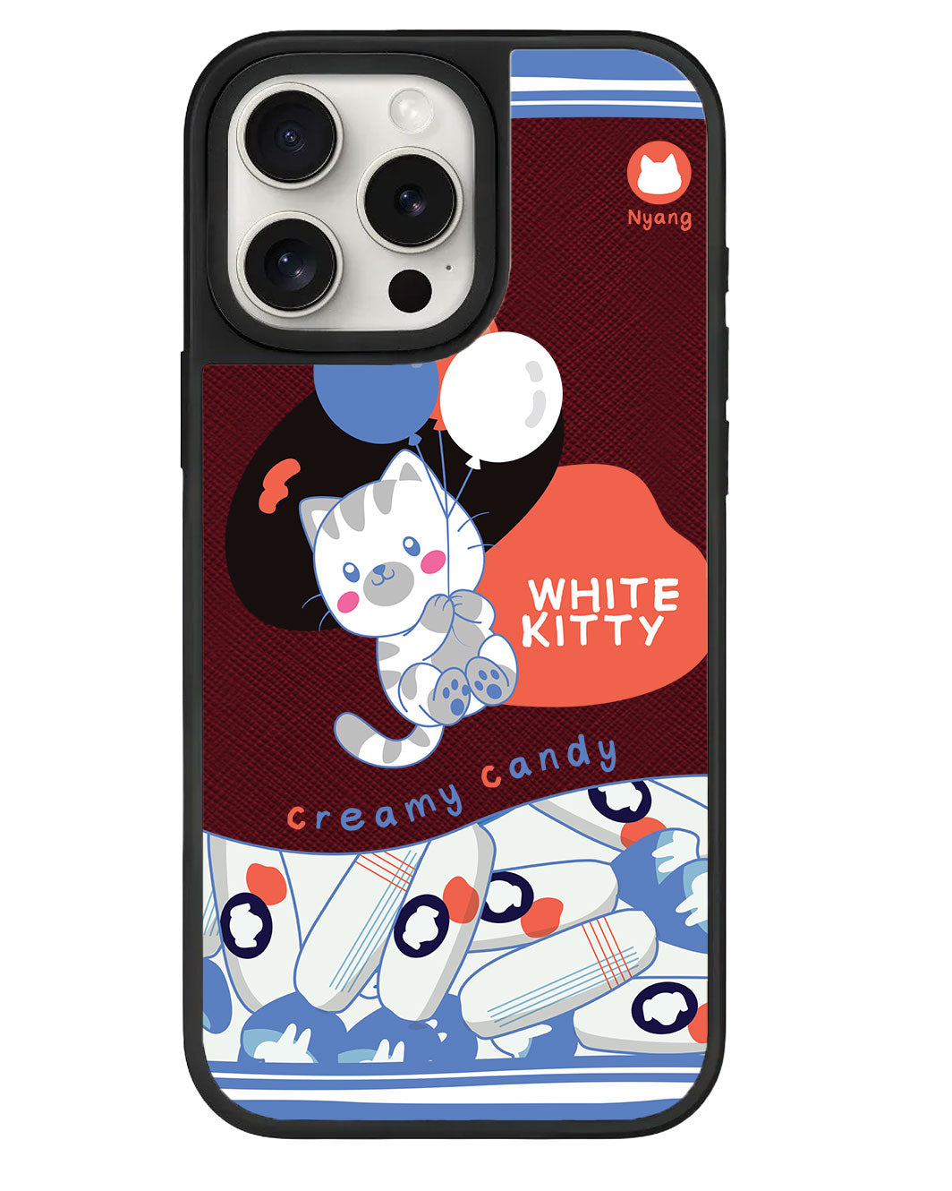 ที่จับหนังสำหรับ iPhone - คิตตี้สีขาว