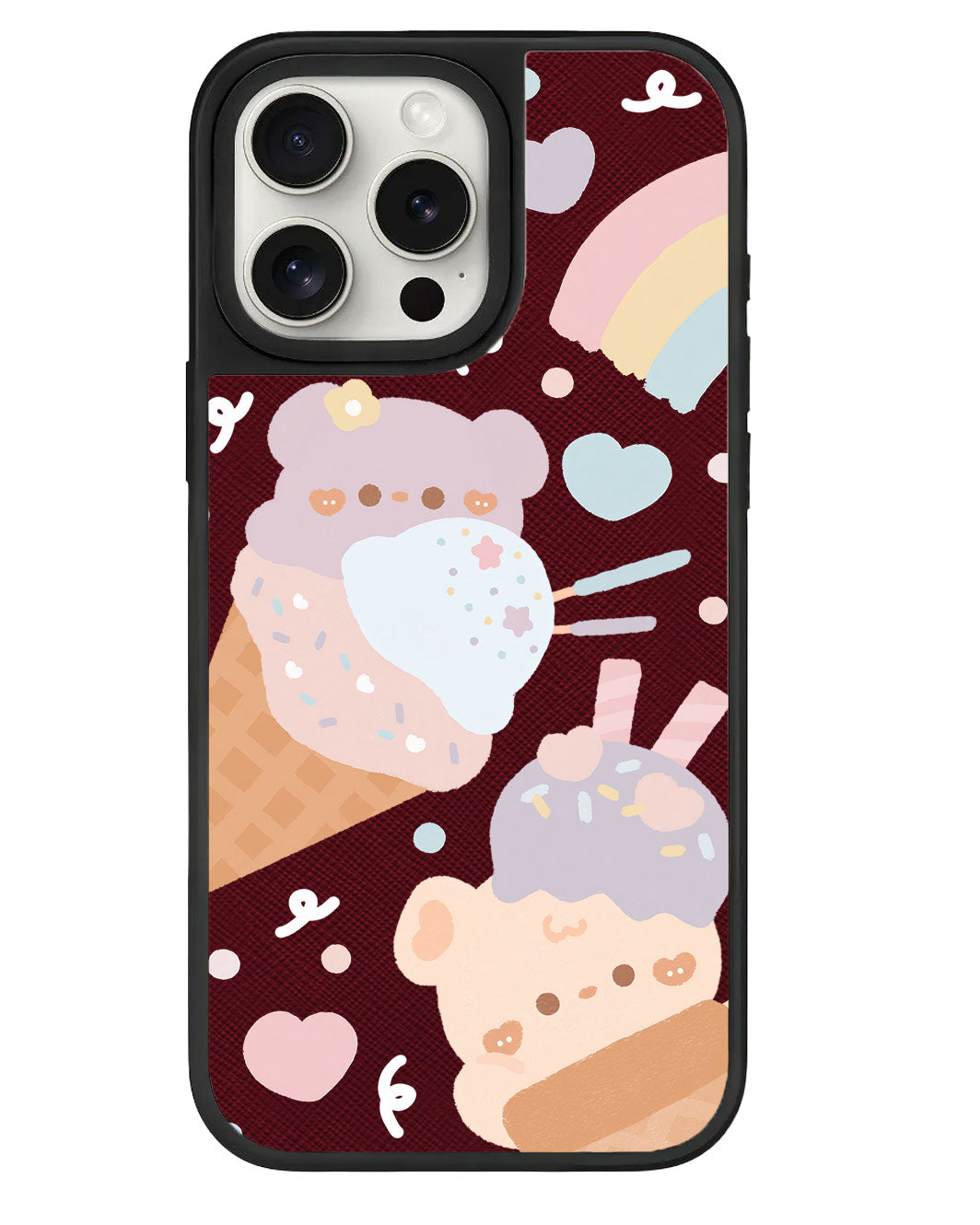iPhone Leather Grip - ไอศกรีมสำหรับเท็ดดี้