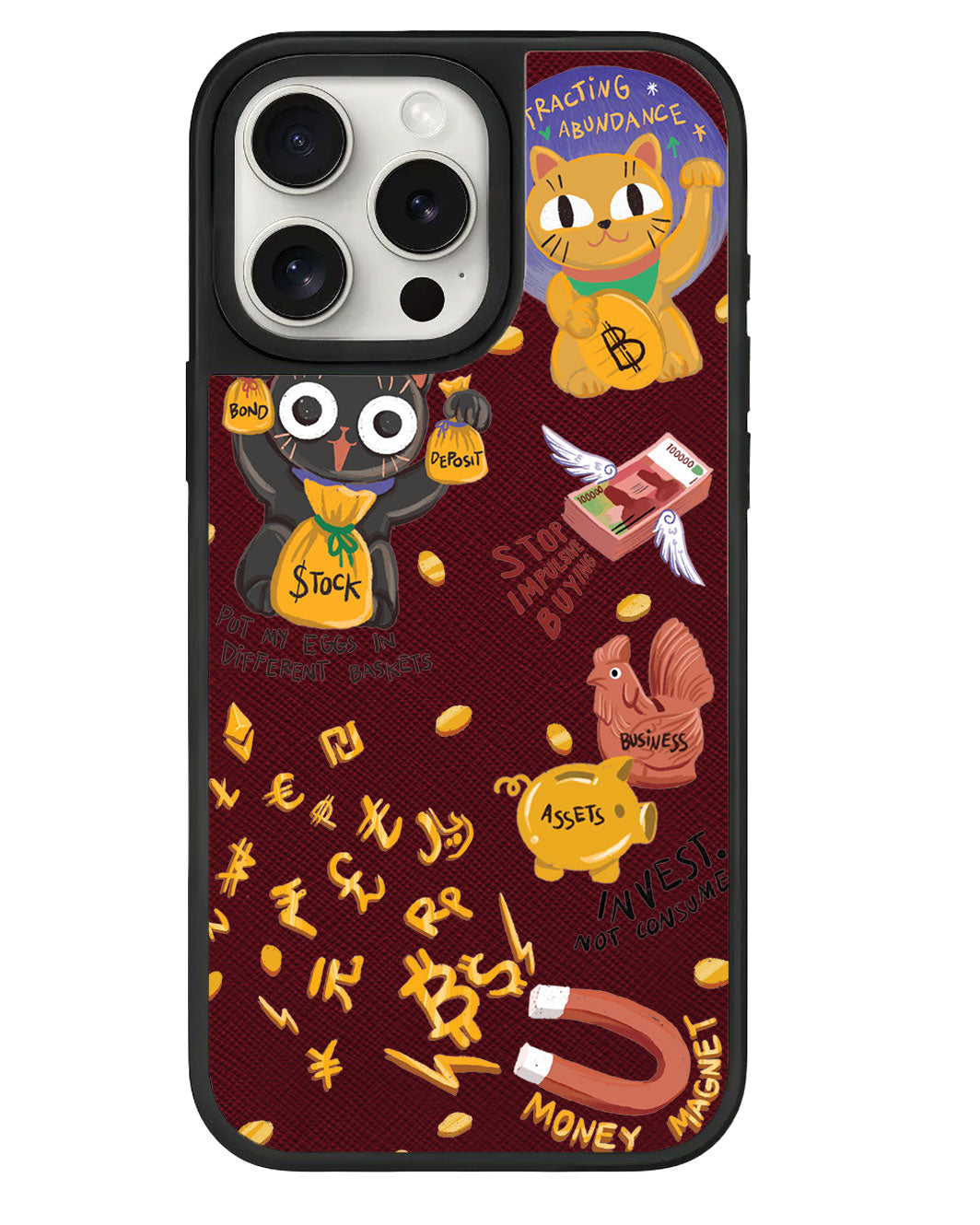 iPhone Leather Grip - ฉันคือ... แม่เหล็กดึงดูดเงิน!!!!