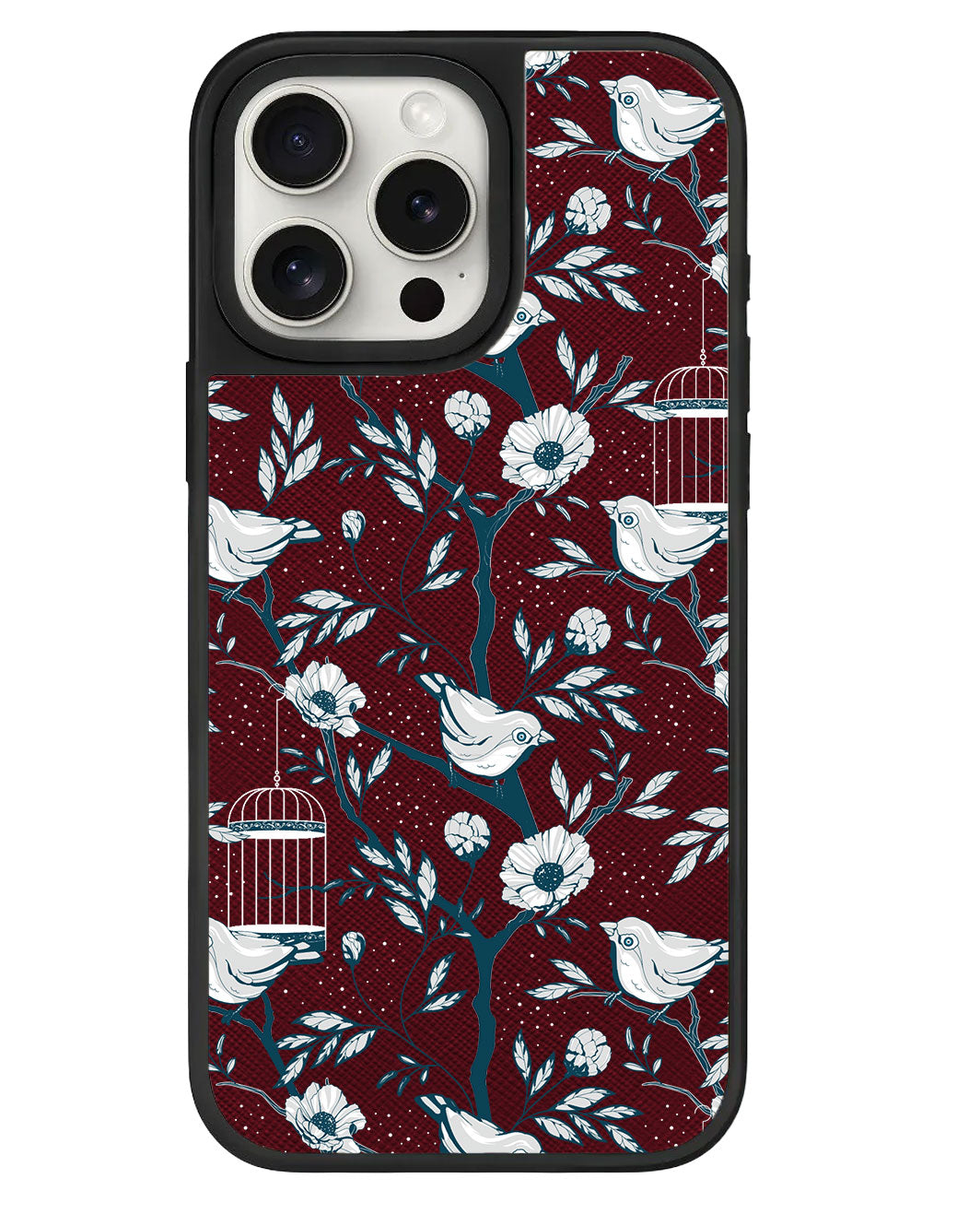 ที่จับหนังสำหรับ iPhone - Lovebird Monochrome