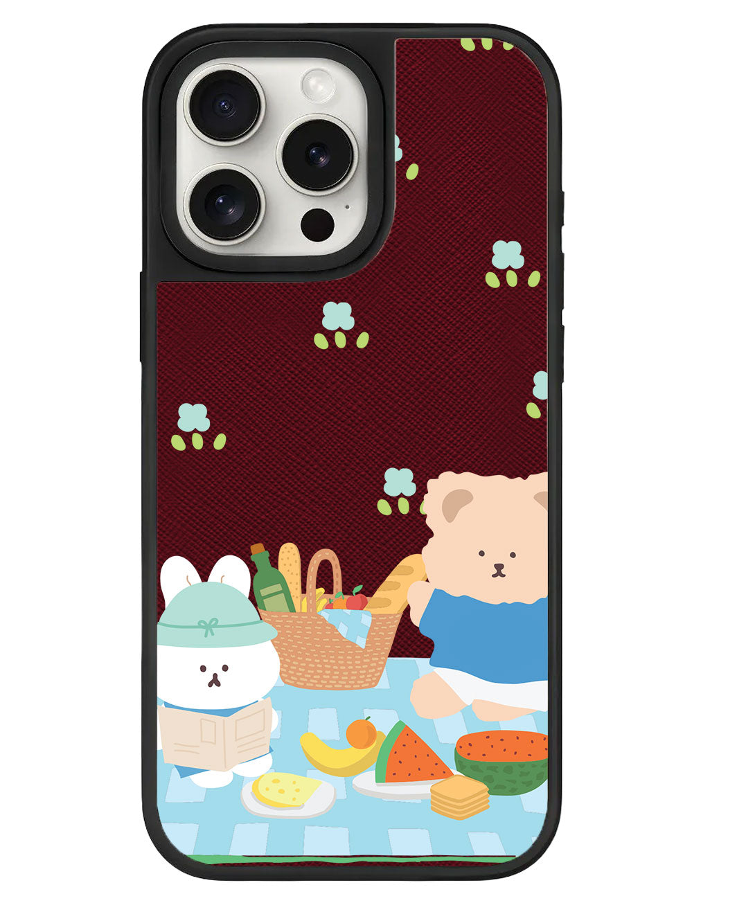 ที่จับหนังสำหรับ iPhone - Picnic Bear Blue