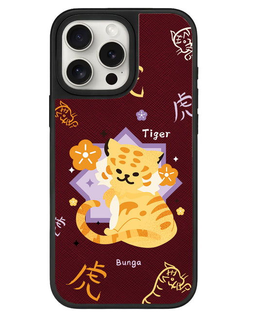 iPhone Leather Grip - Tiger (Shio / Chinese Zodiac)
