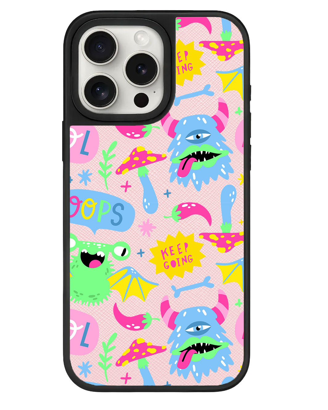 ที่จับหนังสำหรับ iPhone - Monster Say Keep Going