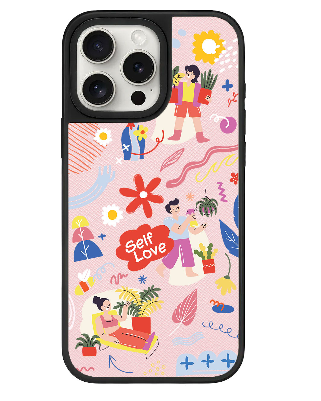 สติ๊กเกอร์ iPhone Leather Grip - Self Love Pack 1.0