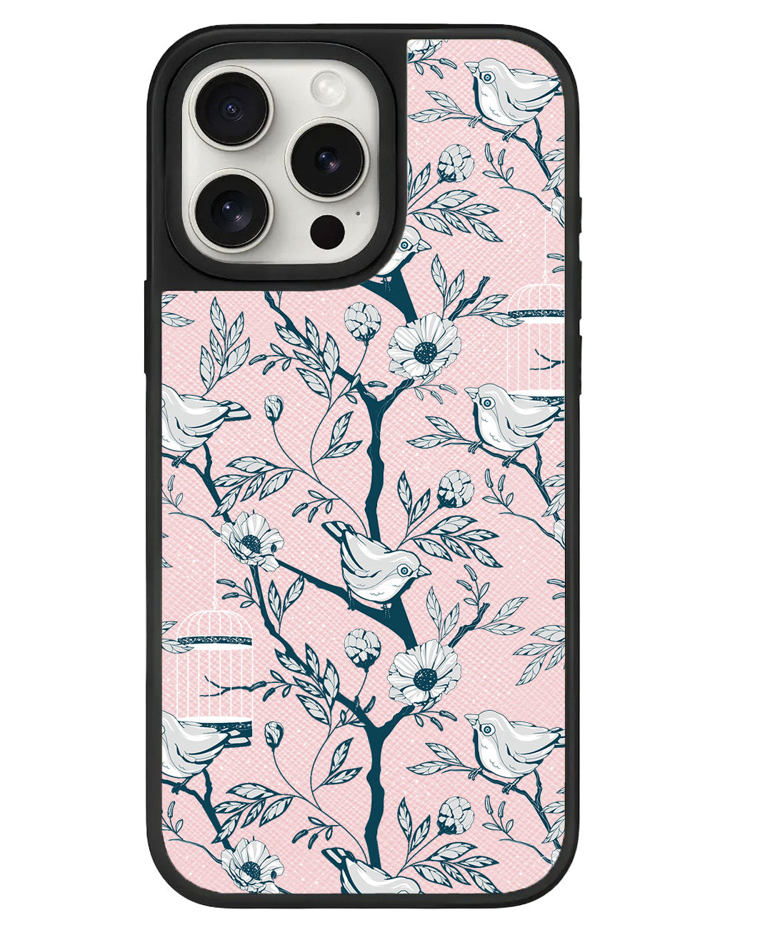 ที่จับหนังสำหรับ iPhone - Lovebird Monochrome