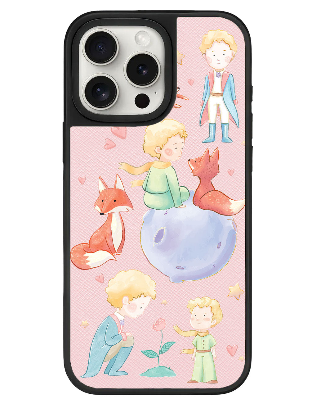 ปลอกหุ้มหนังสำหรับ iPhone - Little Prince & Fox
