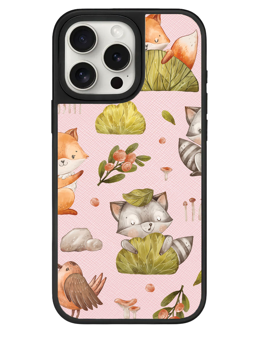 ปลอกหนังสำหรับ iPhone - แรคคูนและผองเพื่อน
