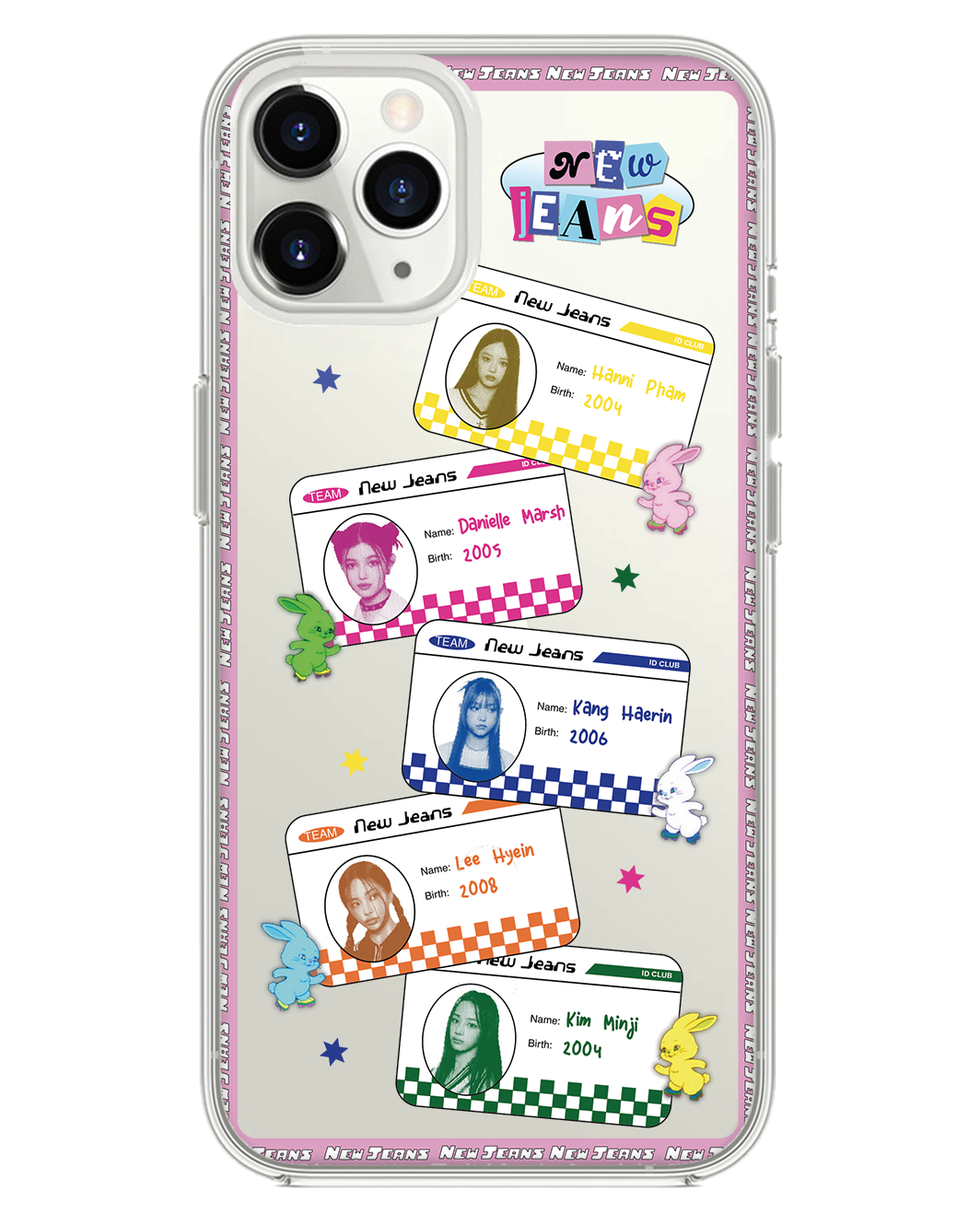 واقي خلفي هجين لهاتف iPhone - نادي NEW JEANS ID