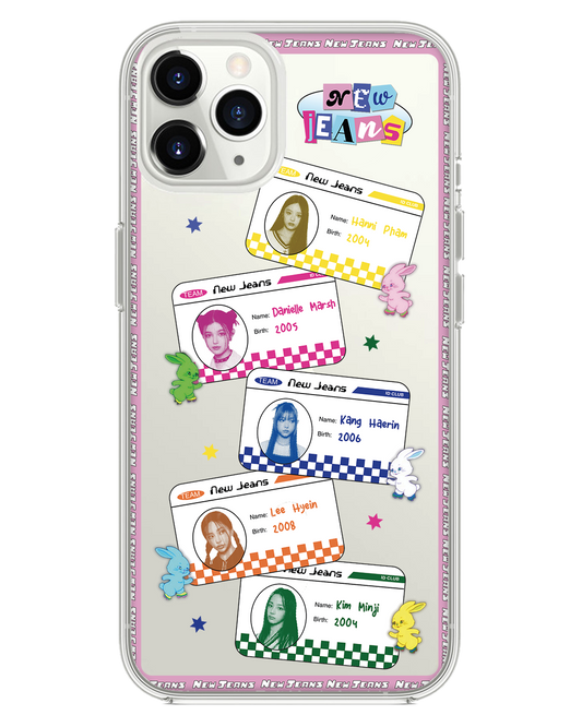 واقي خلفي هجين لهاتف iPhone - نادي NEW JEANS ID