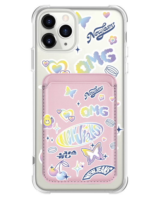 جراب محفظة مغناطيسي للآيفون - New Jeans OMG 1.0