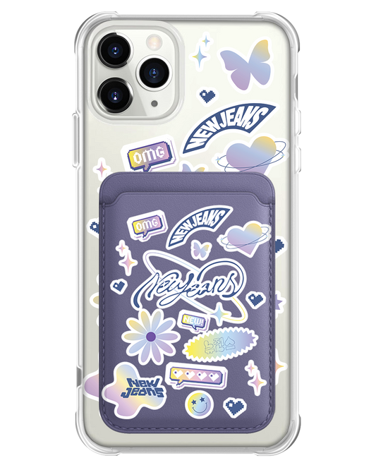 جراب محفظة مغناطيسي للآيفون - نيو جينز OMG 2.0