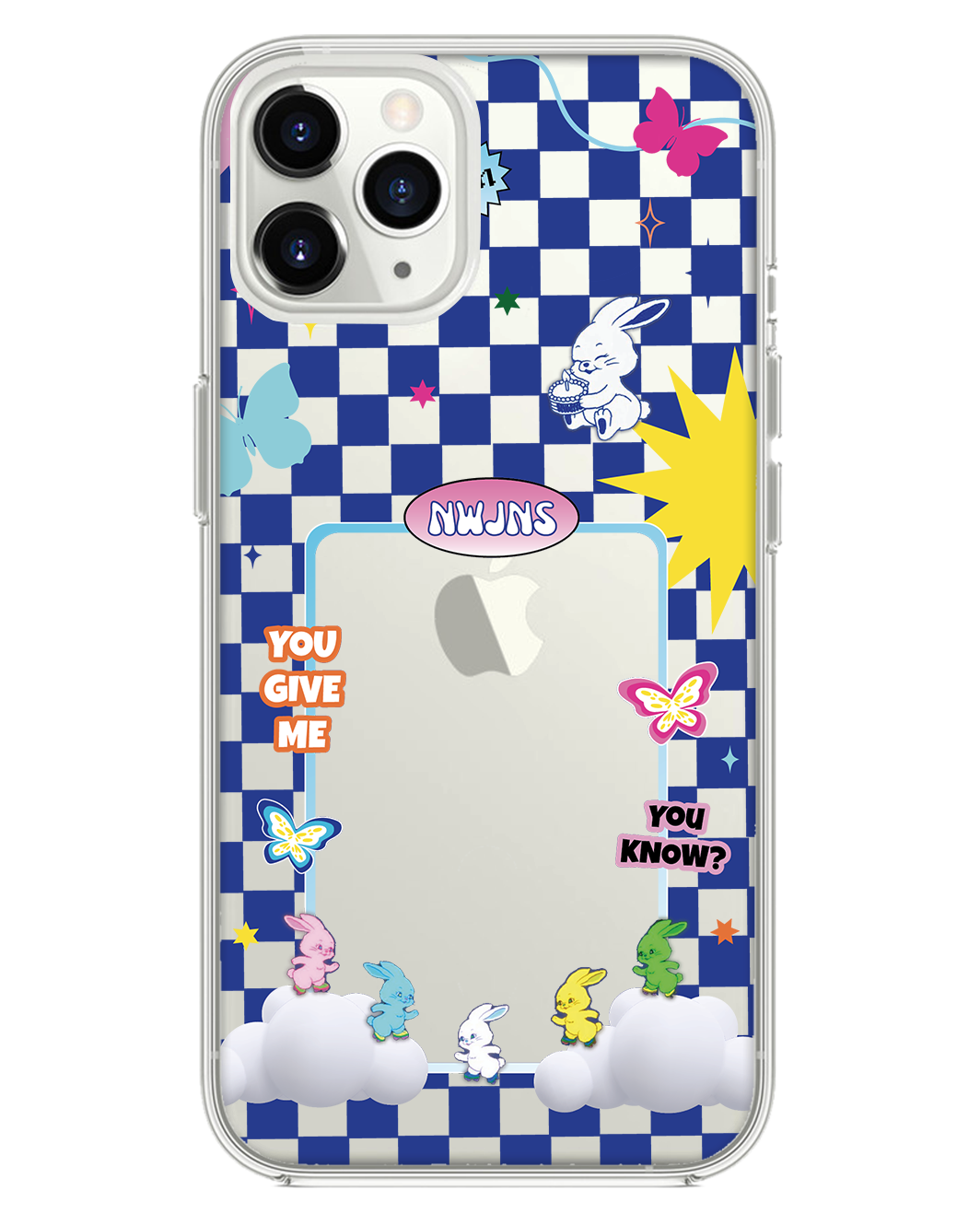 واقي خلفي هجين لهاتف iPhone - بطاقة صور NEW JEANS