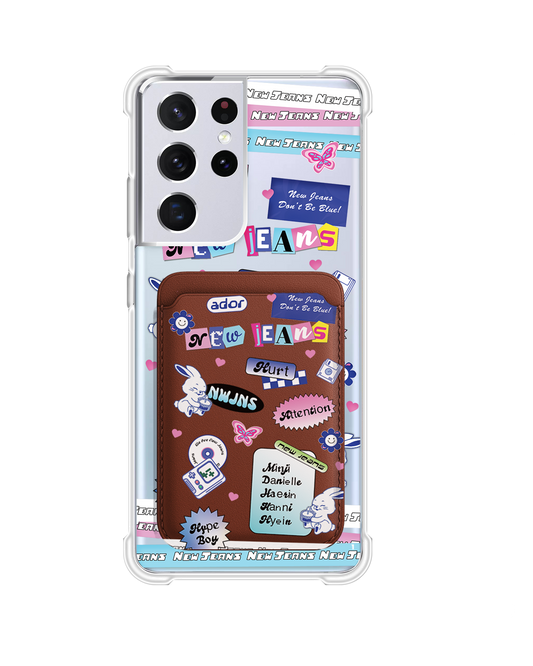 Android Magnetic Wallet Case - New Jeans