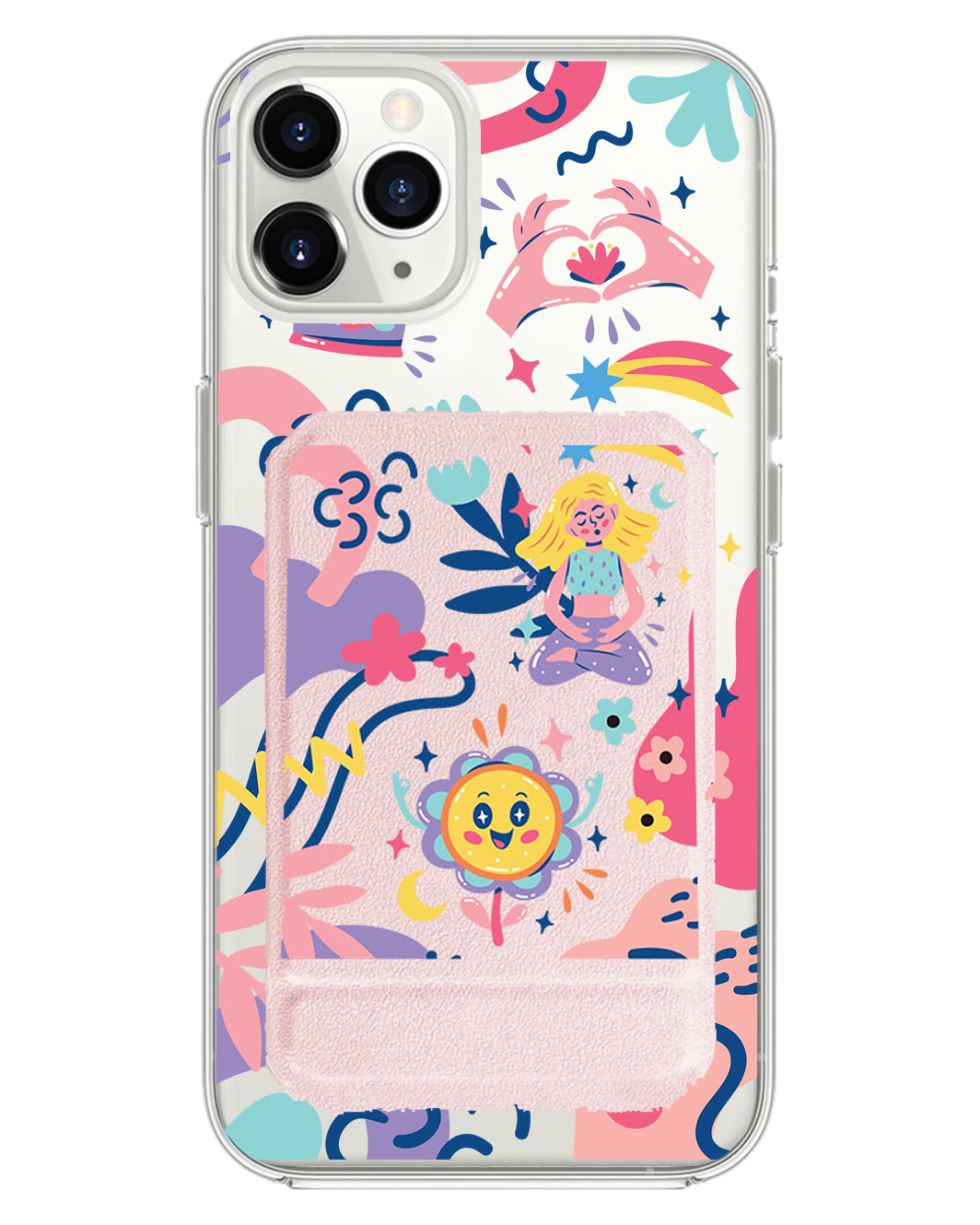 iPhone Magnetic Multifold Wallet - Heather